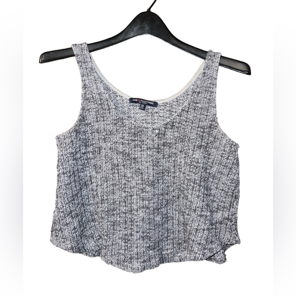 One Clothing Gray Knit Tank Top Women’s Medium